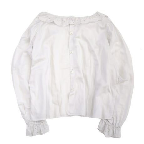 "Women's" 80's～ EURO Vintage Cotton Blouse