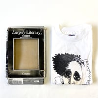 Deadstock 90's Hanes "Largely Literary" "Colette" Tシャツ Lサイズ USA製
