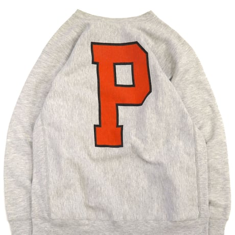 90's CHAMPION RW SWEAT "PRINCETON" 両面 染み込み プリント XLサイズ USA製