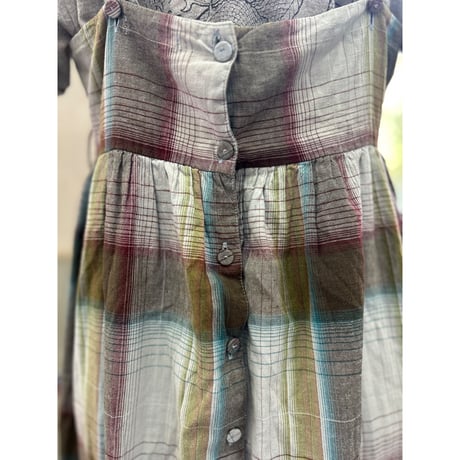 Autreton Ombre Check Cotton Onepiece