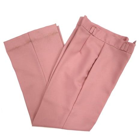 "Women's" 70's～ センタープレス フレア スラックス PINK