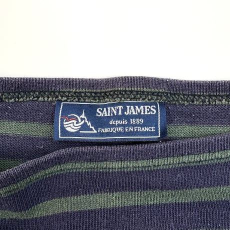 Saint James "Ouessant" Border Shirt FRANCE製 (fits ML)