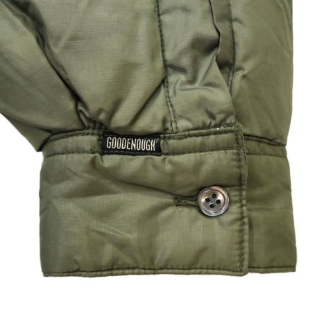 90's GOODENOUGH Rip Stop Nylon Down Shirt Jacket Lサイズ