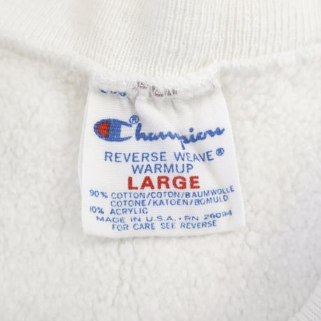 80's CHAMPION RW SWEAT "SUPER STAR" "内縫い" 両面 プリント Lサイズ USA製