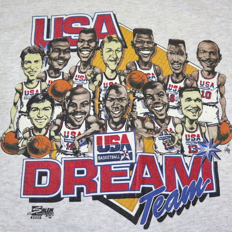 90's SALEM "USA Dream Team" プリント Tシャツ XLサイズ USA製