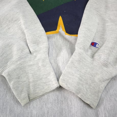 90's CHAMPION RW SWEAT "珍ピオン" "W" 両面 プリント XLサイズ USA製