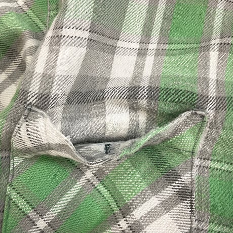 "junk boro" ～60's E&W POLAR Heavy Flannel Shirt (fits L)