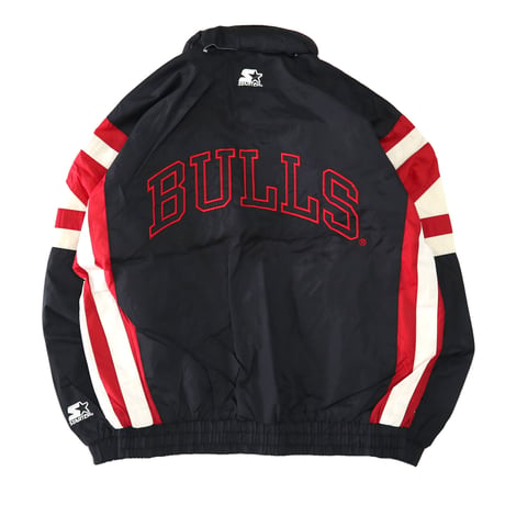 ～90's STARTER "CHICAGO BULLS" ナイロン チーム ジャケット Mサイズ