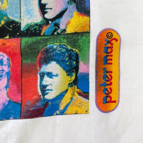 Deadstock～NOS 90's Fruit of the loom "Peter Max" "Clinton" Tシャツ Lサイズ USA製