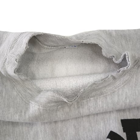 90's CHAMPION RW SWEAT "BOWDOIN CREW" 両面 黒プリント XLサイズ USA製