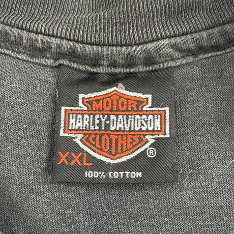 90's Hanes "Harley Davidson" "Santa Claus" "両面" Tシャツ XXLサイズ USA製