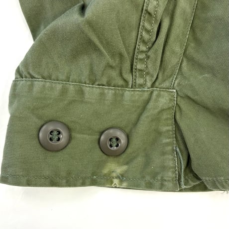 60's US ARMY "Non Rip" "3rd" Jungle Fatigue Jacket Small Regular