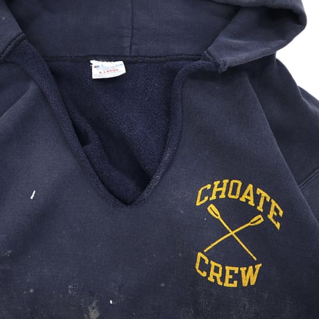 80’s CHAMPION RW SWEAT PARKA "両面プリント" Navy XLサイズ USA製
