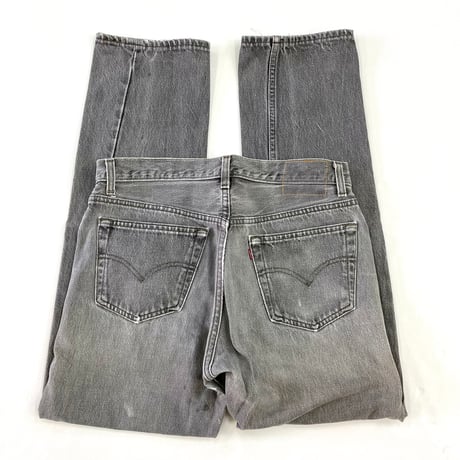 "Super Fade" 90's Levi's 501 "先染め" Black Denim Pants W32 USA製