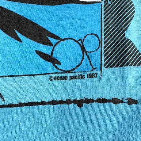 80's Ocean Pacific "SURF" "両面" Tシャツ (fits S)