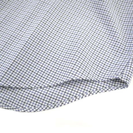 90's Ralph Lauren "Cut off" Band Collar Plaid Shirt Lサイズ