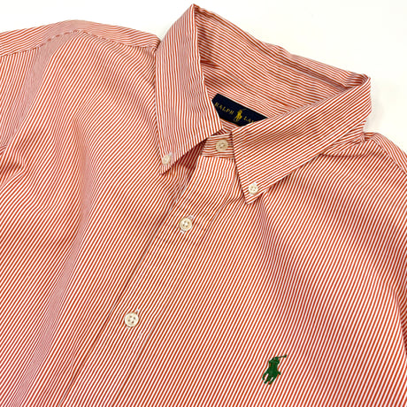 00's Ralph Lauren Stripe BD Shirt XXLサイズ