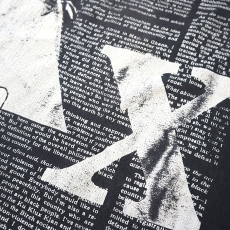 90's Malcolm X 両面 プリント Tシャツ BLACK  XLサイズ USA製