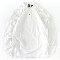 90's OLD GAP "鹿の子" LS Polo Shirt XLサイズ