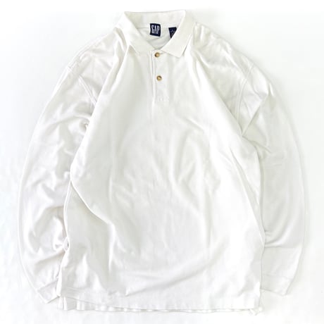90's OLD GAP "鹿の子" LS Polo Shirt XLサイズ