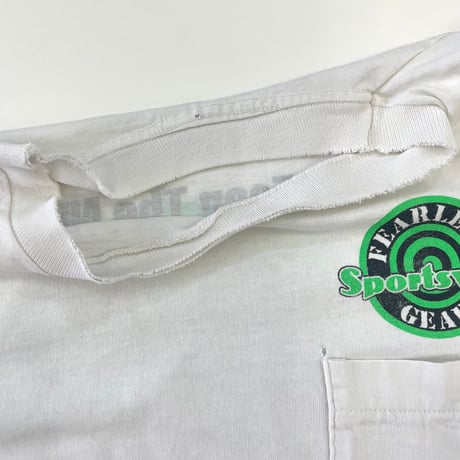90's Fruit of the loom "Don't Fear The Night..." Pocket Tee Lサイズ USA製