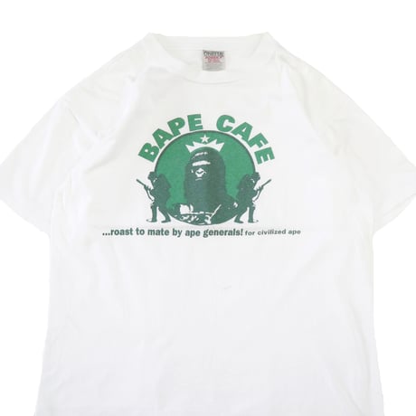90's ONEITA 初期 A Bathing APE "BAPE CAFE" プリント Tシャツ Lサイズ
