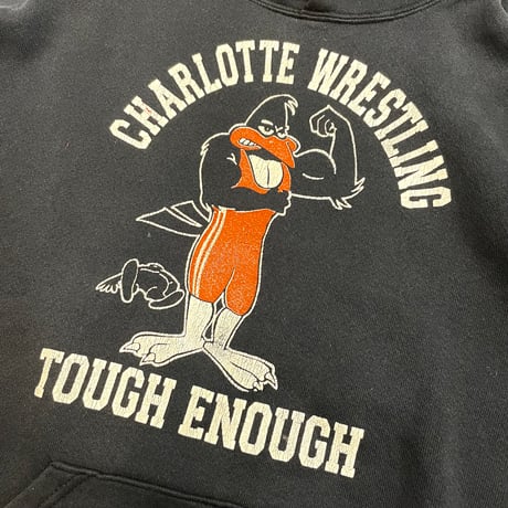 80's～90's MJ SOFFE "CHARLOTTE WRESTLING～" Sweat Parka Lサイズ USA製