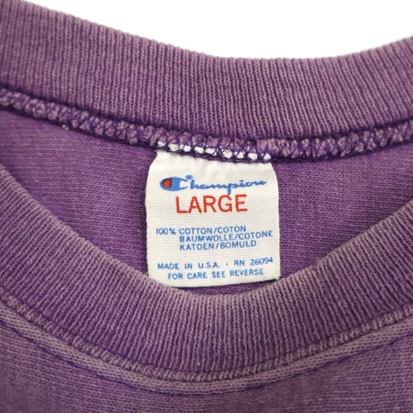 80's CHAMPION "HOLY CROSS" "両面" Football Tee Lサイズ USA製