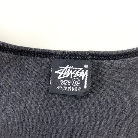 80's～90's OLD STUSSY 黒タグ "Worldwide" Tank Top XXLサイズ USA製