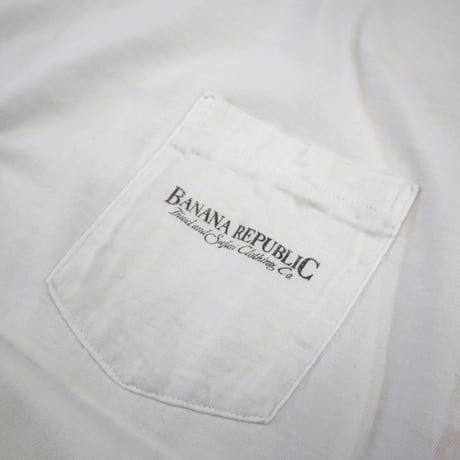 80's～ OLD Banana Republic "Zebra" Pocket Tee