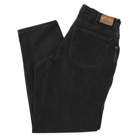 90's LANDS' END Black Denim Pants W32 USA製