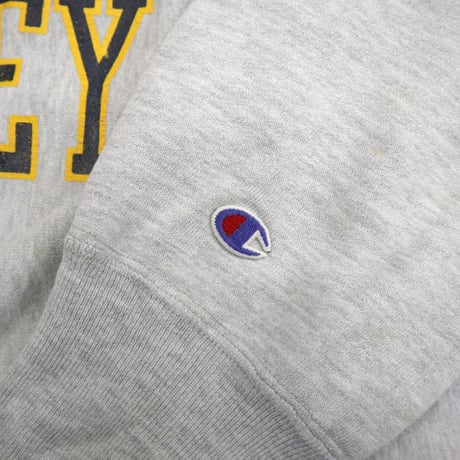 80’s CHAMPION RW SWEAT "両面 プリント" Grey XLサイズ USA製