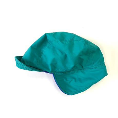 ～90's Columbia Nylon Ear Flap Fleece Cap L/XL USA製
