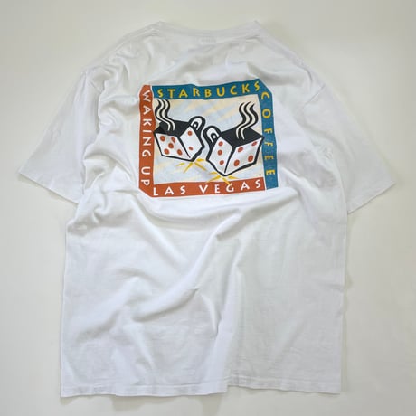 90's～00's unknown "STARBUCKS Las Vegas" "両面" Tシャツ