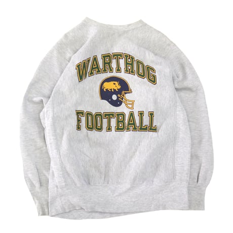 90's CHAMPION RW SWEAT "珍ピオン" "W" 両面 プリント XLサイズ USA製