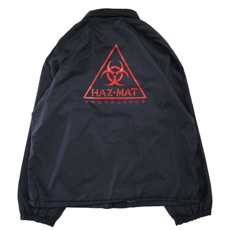 ～90's HAZ-MAT 両面 プリント ナイロン コーチ ジャケット USA製