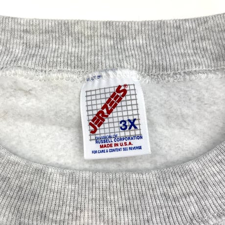 "Special Size" Deadstock 80's Jerzees Solid Sweat 3XLサイズ USA製