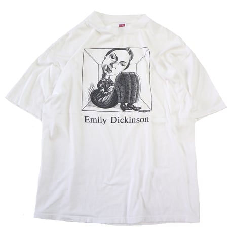 90's "Largely Literary" "Emily Dickinson" プリント Tシャツ XLサイズ USA製