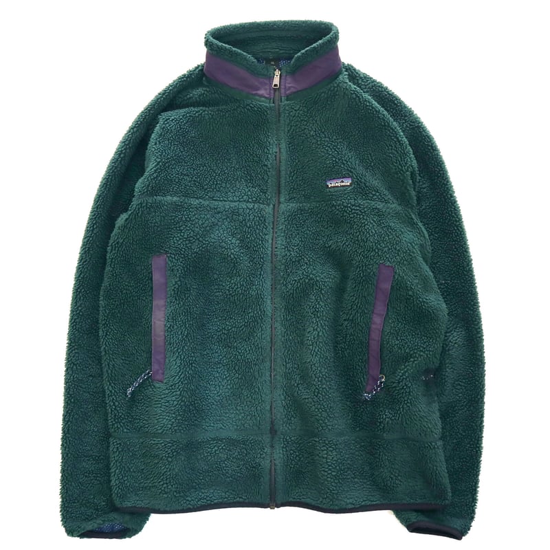 patagonia】シンチラ90sレトロ、フリース珍しいダークグリーンメンズL 