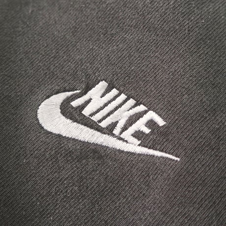 90's NIKE "Embroidery Swoosh" スウェット パーカー Black Lサイズ USA製
