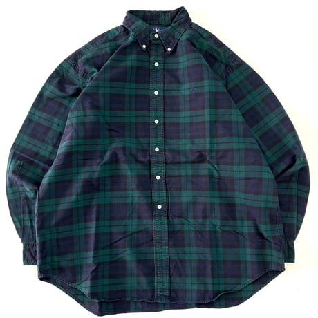 ～90's Ralph Lauren "Black Watch" Cotton BD Shirt XLサイズ USA製