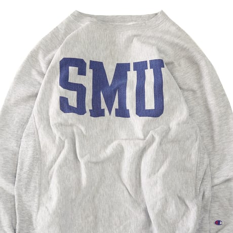 80's CHAMPION RW SWEAT "SMU" 染み込み プリント XLサイズ USA製