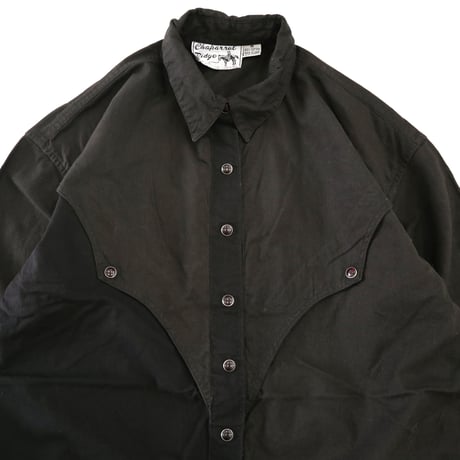 90's Chaparral Ridge コットン ウエスタン ギミック シャツ Mサイズ India製