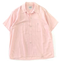 "Special Color" 50's Manhattan Open Collar Rayon Shirt Lサイズ USA製