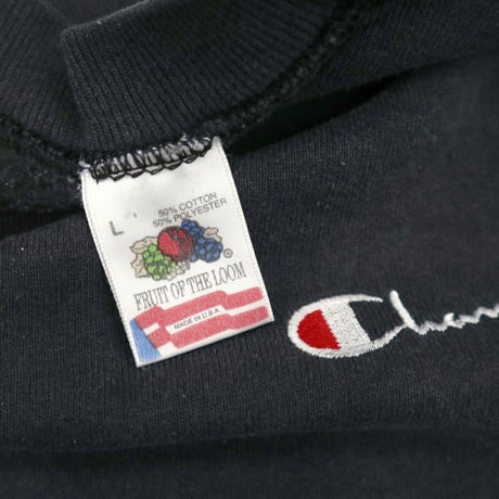 90's Fruit of the loom "Champion CLUB" 刺繍 ロゴ スウェット Lサイズ USA製
