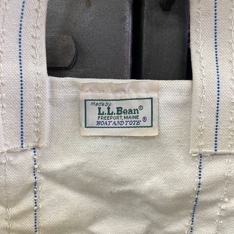 80's L.L. Bean "2色タグ" BOAT AND TOTE Canvas Bag