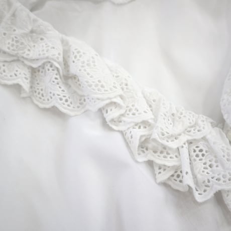 "Women's" 80's～ EURO Vintage Cotton Blouse