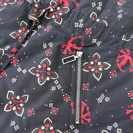 "Rare Color" ～90's L.L. Bean "Ski Bandana Pattern" Nylon Anorak Jacket