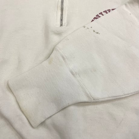 50's CHAMPION "ランタグ" "染み込み" Half Zip Sweat Mサイズ