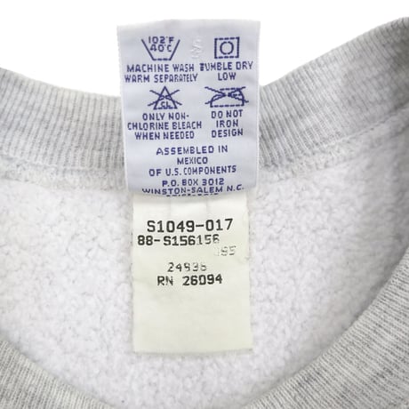 90's～ CHAMPION RW SWEAT "BOSTON UNIVERSITY" 両面 プリント Lサイズ MEXICO製